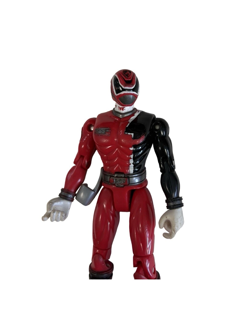 Power Rangers SPD Red Ranger 6in Action Figure Bandai 2004, no blaster